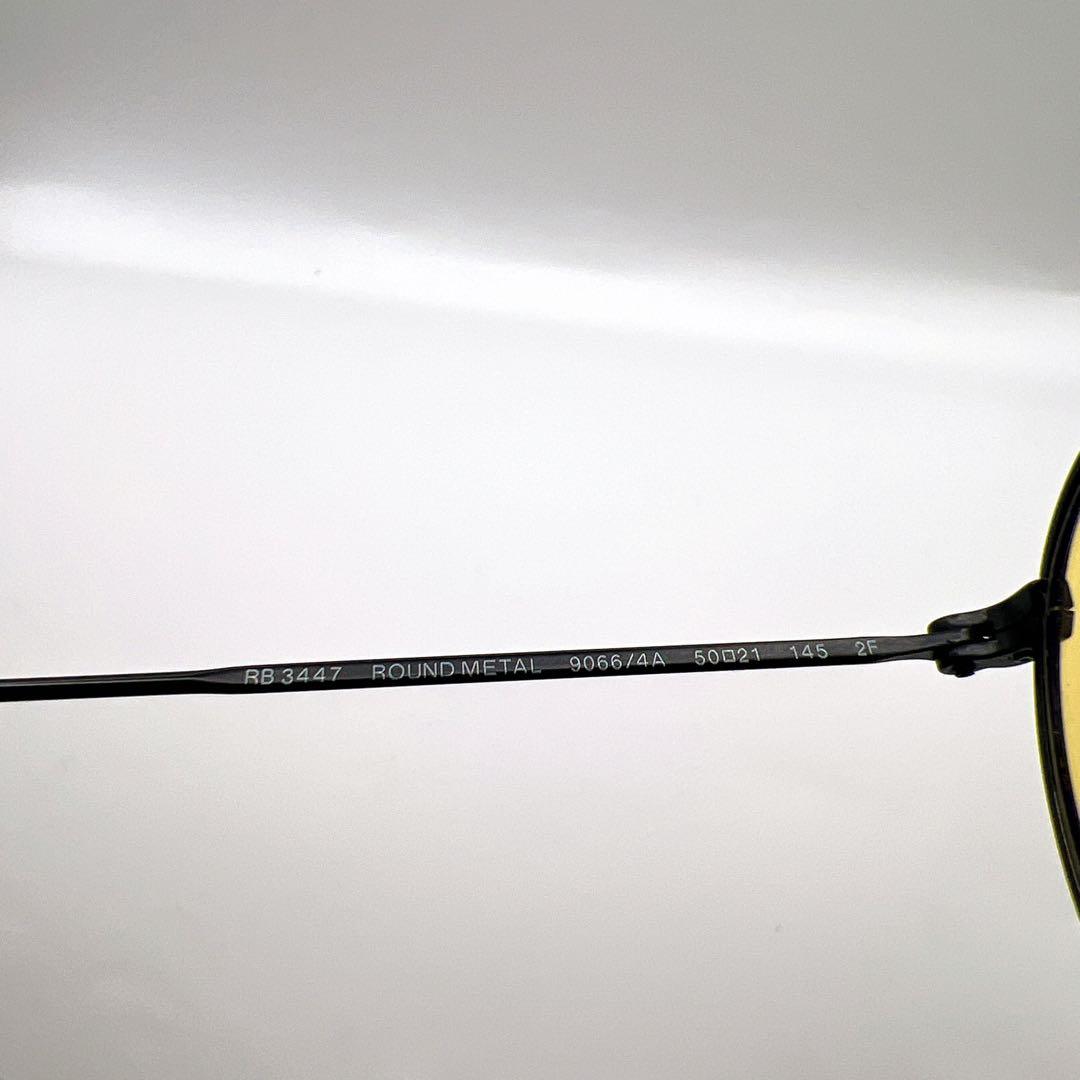 Ray-Ban RB3447 ラウンドメタル EVOLVE 調光 イエロー