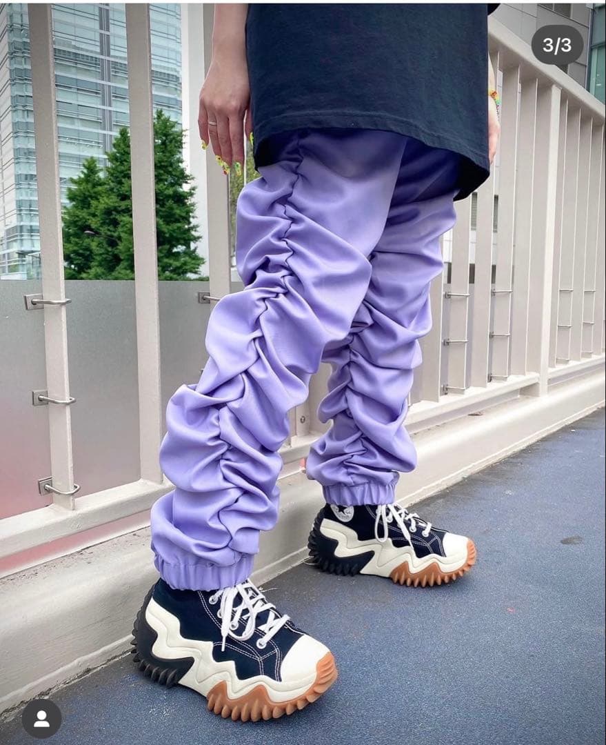 パンツ LANDbyMILKBOY Smooth Side SHIRRING pants