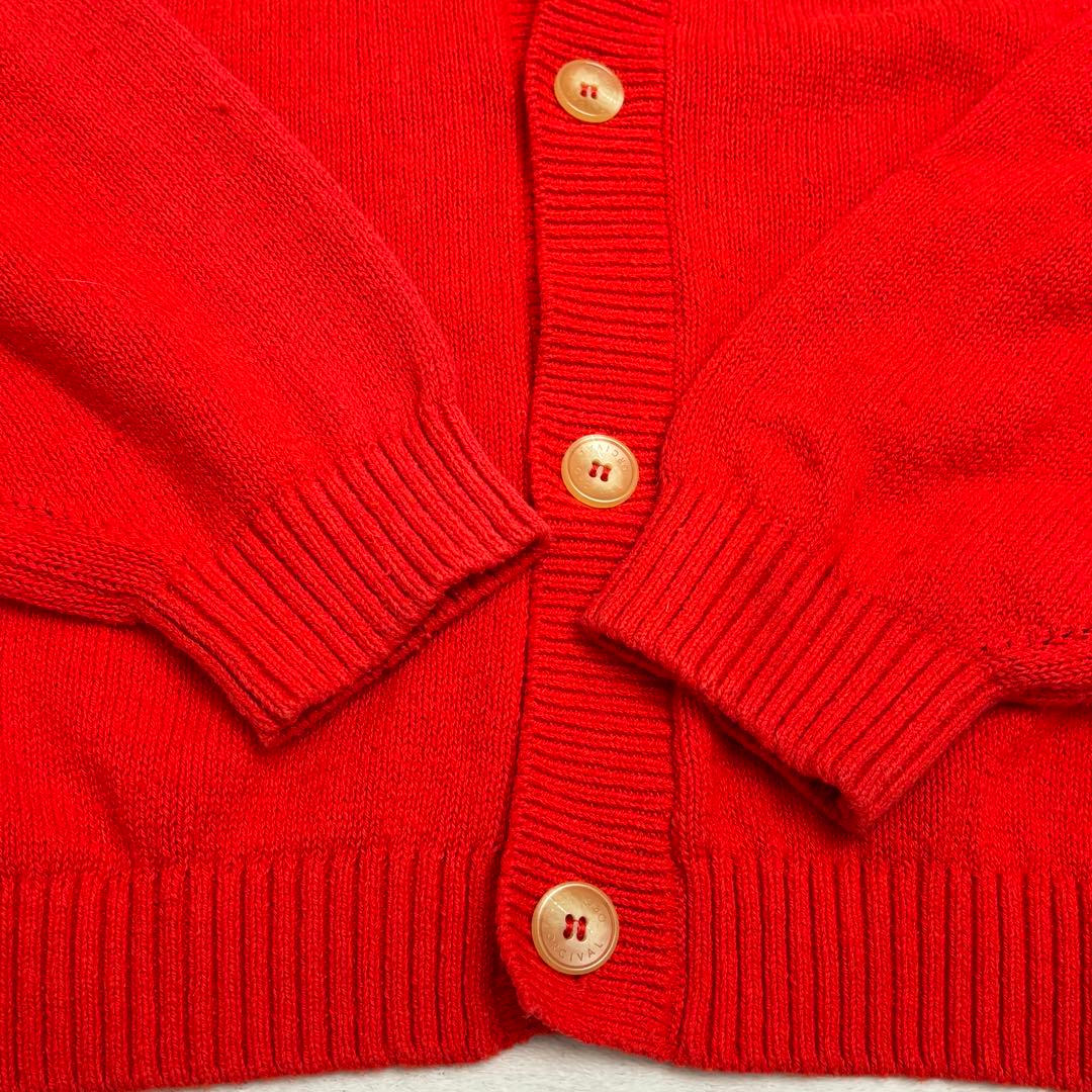 ORCIVAL オーシバル ヘンプ リネン混 カーディガン レッド 1