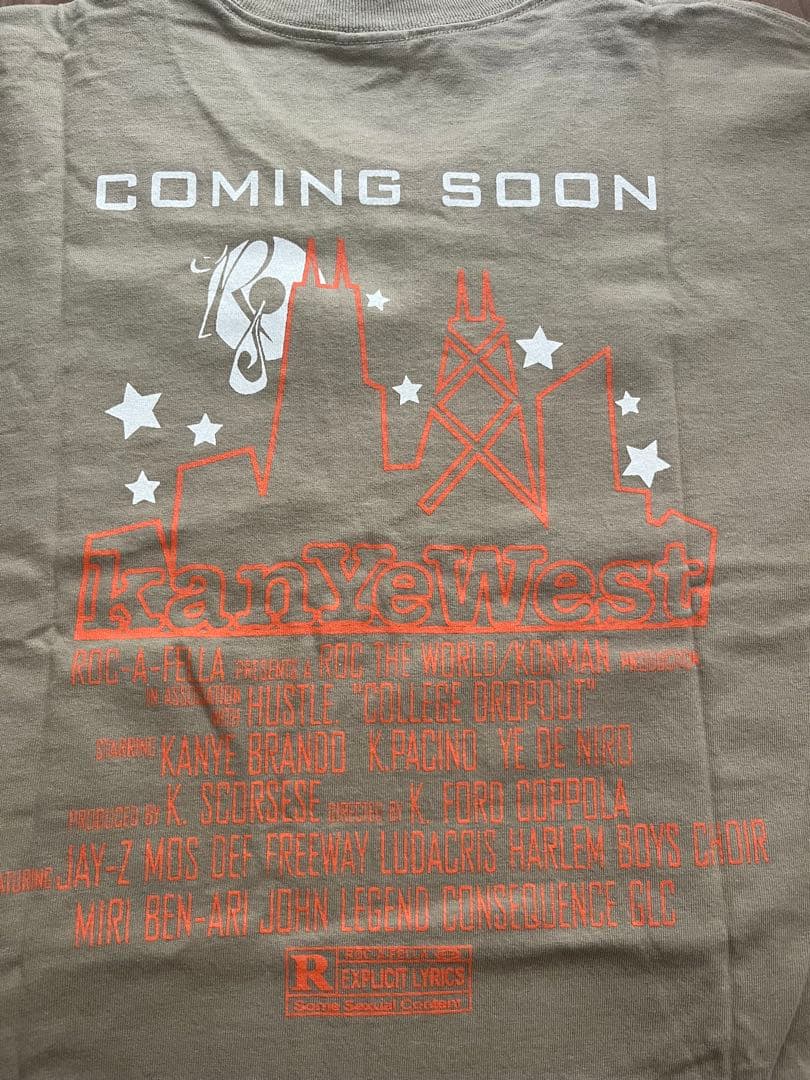 Kanye West THE COLLEGE DROPOUTプロモTシャツ　XL