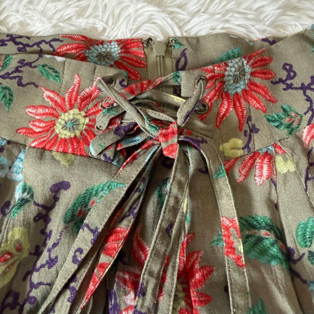 Y’s Yohji Yamamoto 花柄レーヨン ロングスカート 日本製 1