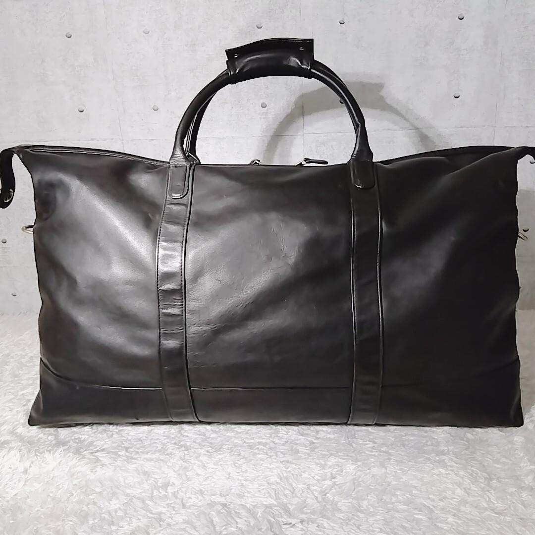 【美品】オールドコーチ　グラブタンレザー　2way　ボストンバッグ 　ブラック