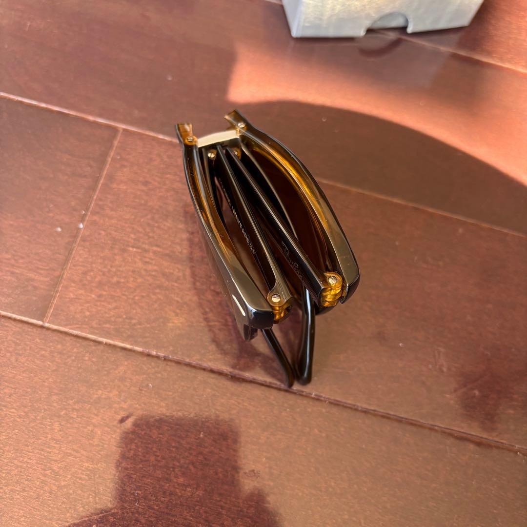 Ray-Ban 折りたたみ式 ブラウン サングラス