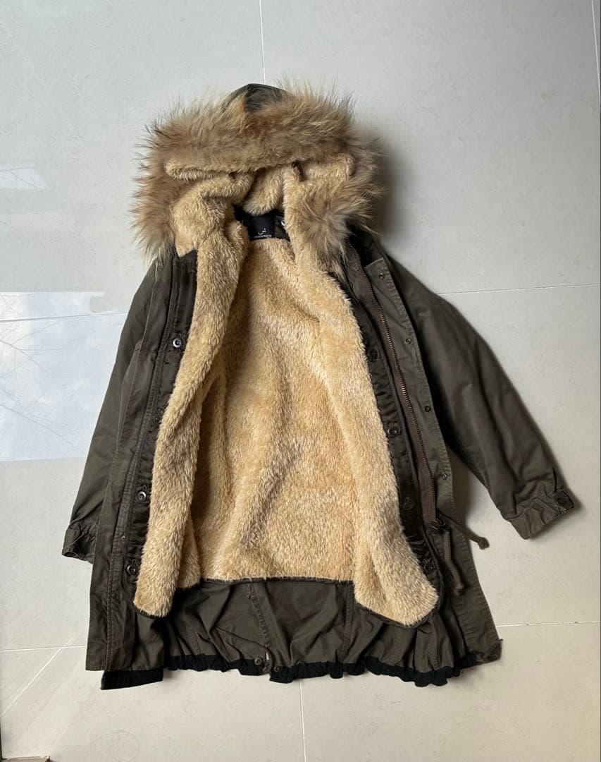 別注　AMERICAN RAG CIE モッズコート　ファー　フード　2way