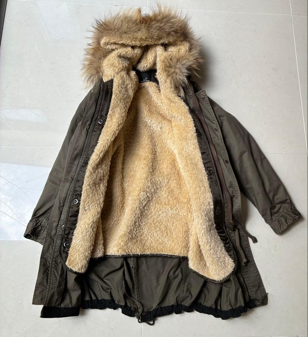 別注　AMERICAN RAG CIE モッズコート　ファー　フード　2way