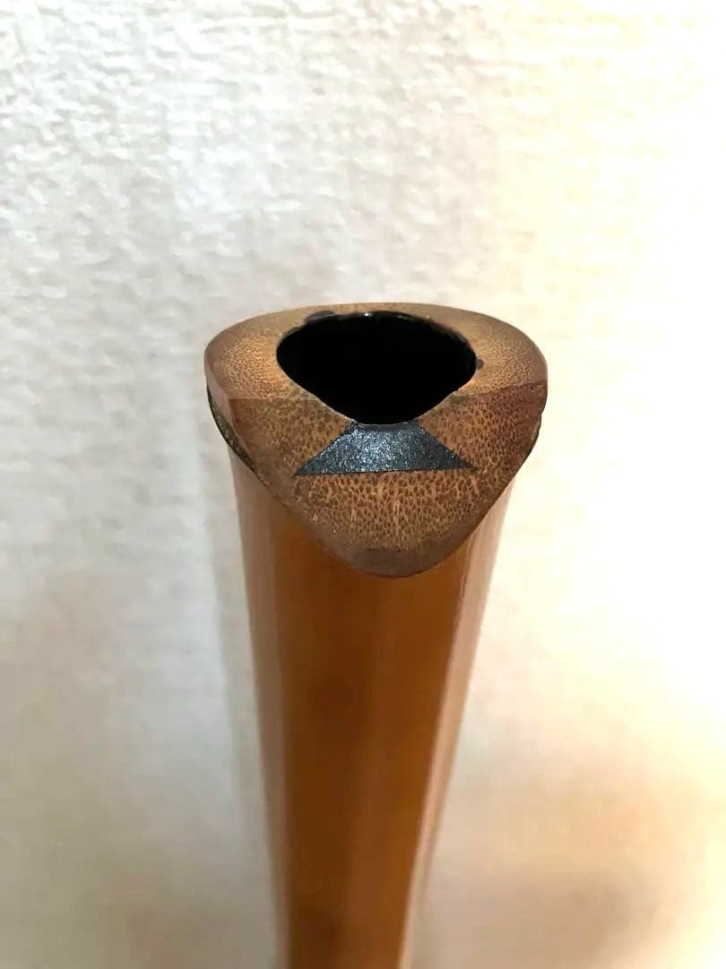 尺八本体 竹製 専用袋付き　全長56cm
