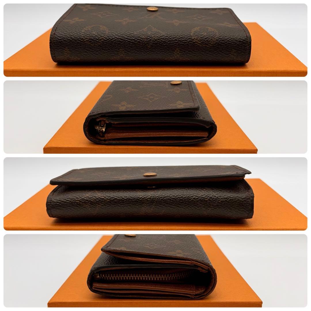 【鑑定済み】ルイヴィトン✨二つ折り財布 モノグラム✨ポルトモネビエ トレゾール