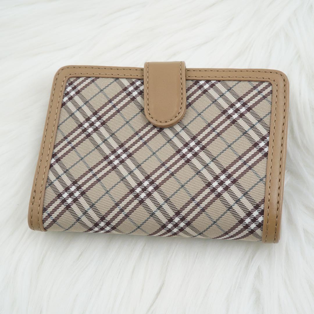 未使用品　BURBERRY BLUE LABEL 二つ折り財布　ノバチェック