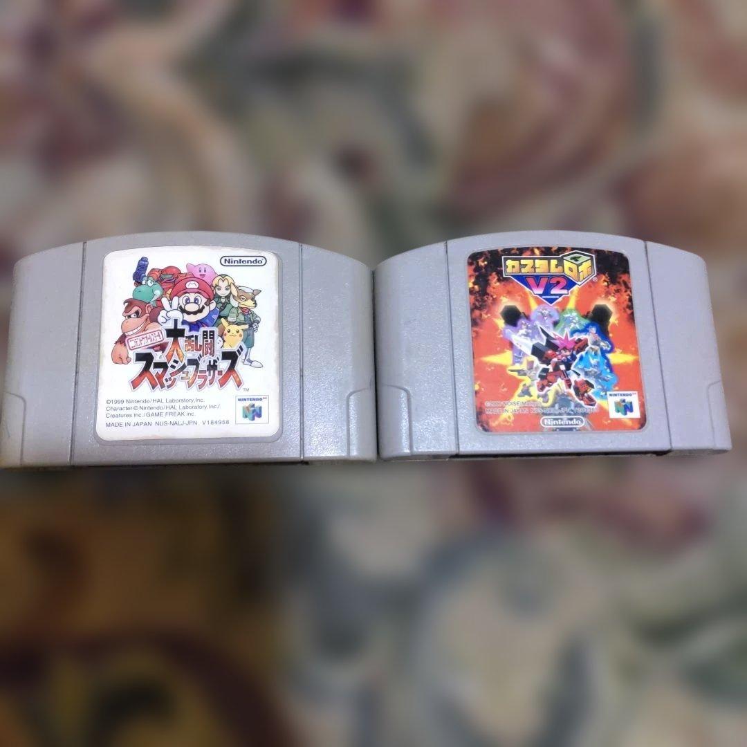 Nintendo 64 本体とコントローラーセット作動確認OKです。