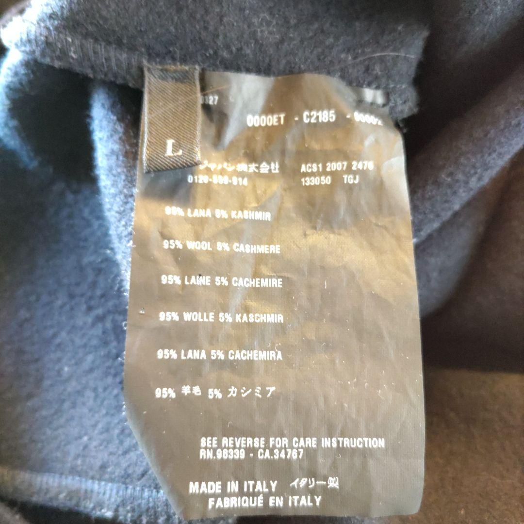 【プラダ】ダークネイビー ハイネックワンピース ウール カシミア混