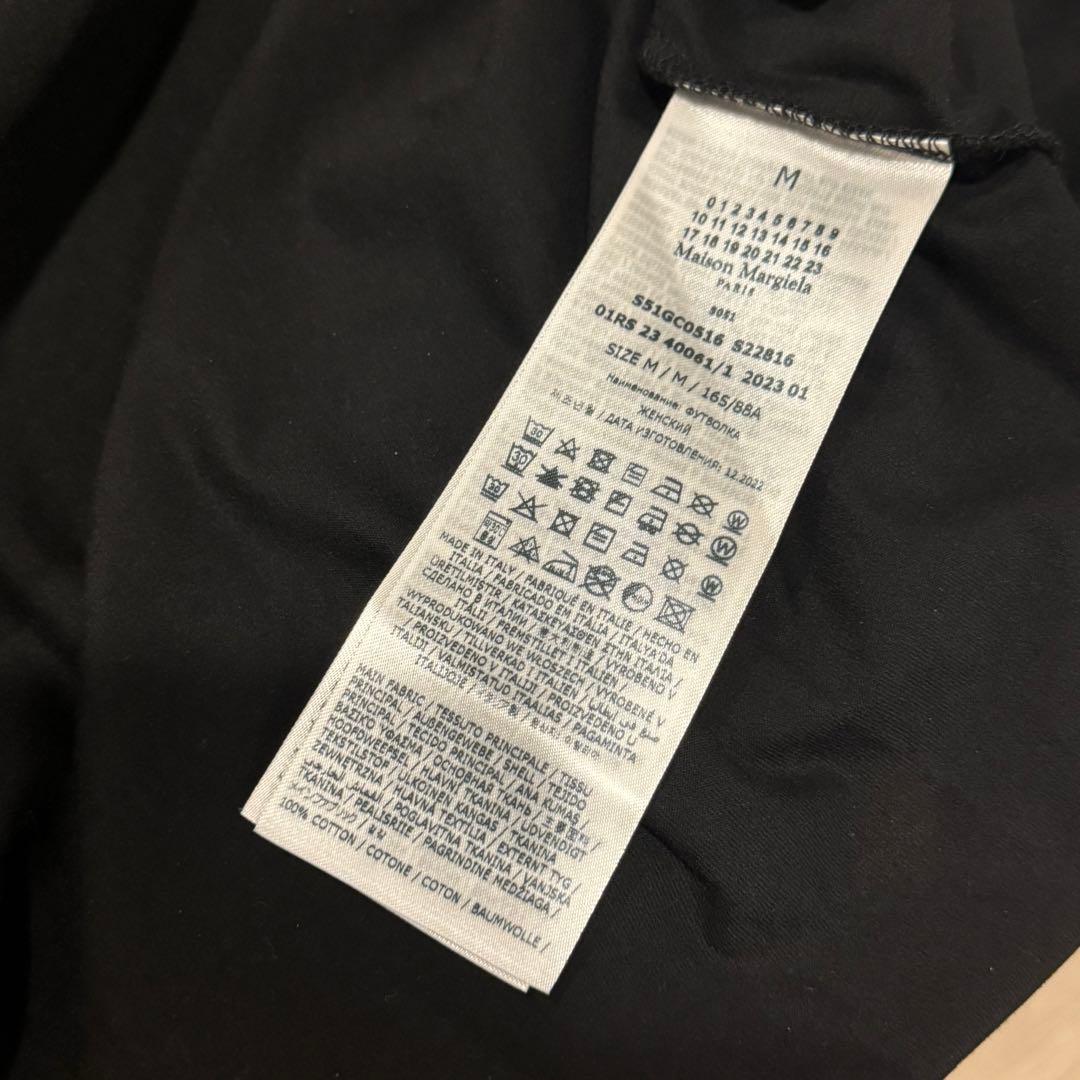 〈新品〉Maison Margiela ブラック Tシャツ サイズ10