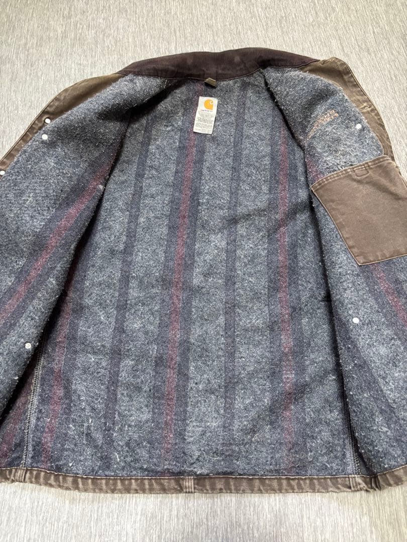 【最終値下げ】carhartt カバーオール ミシガンチョアコート ブラウン