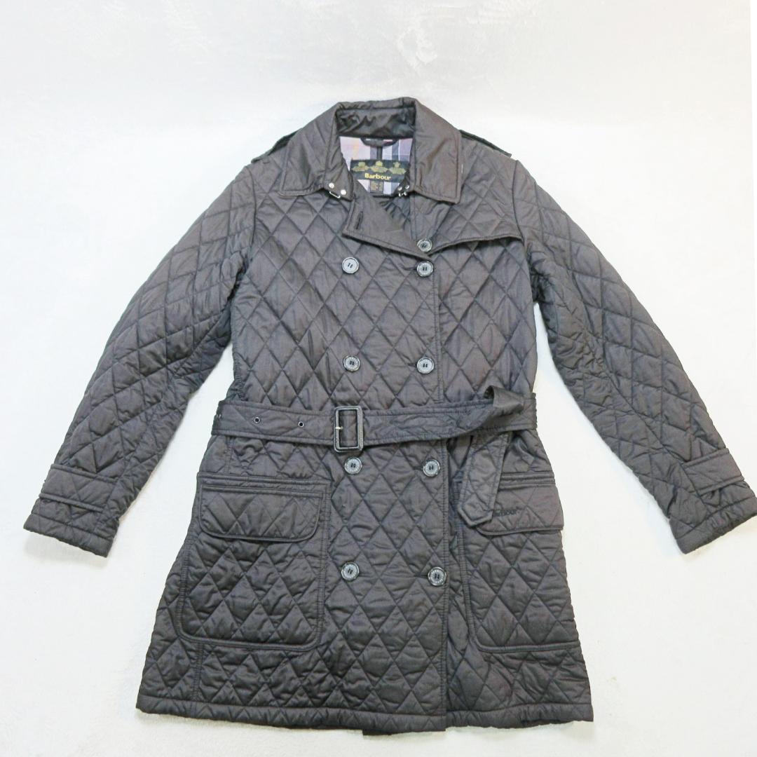 ✨美品✨Barbour バブアー キルティング トレンチコート 40 裏チェック