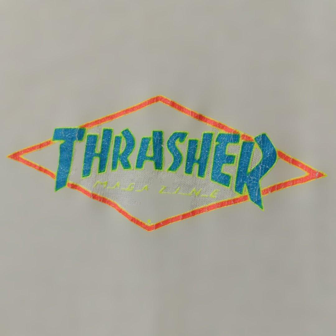 スラッシャー　アメリカ製 THRASHER ネオン バックロゴ 80s