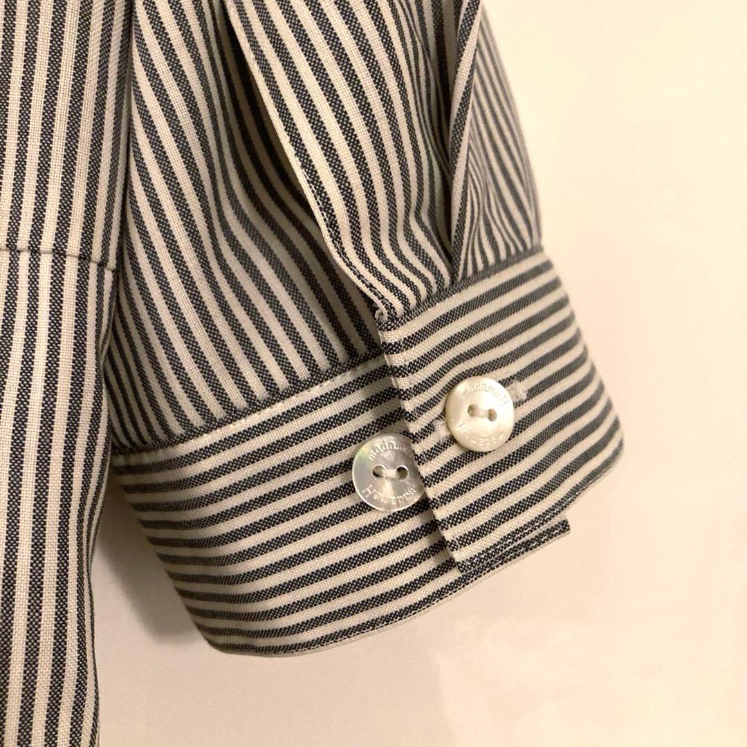madameHcloset グレーシャツ ワンピースサイズ38