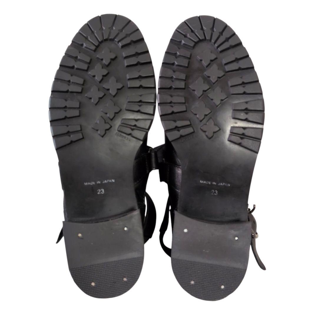 HIROKO KOSINO TRUNK レザー/メッシュニットバックルブーツ