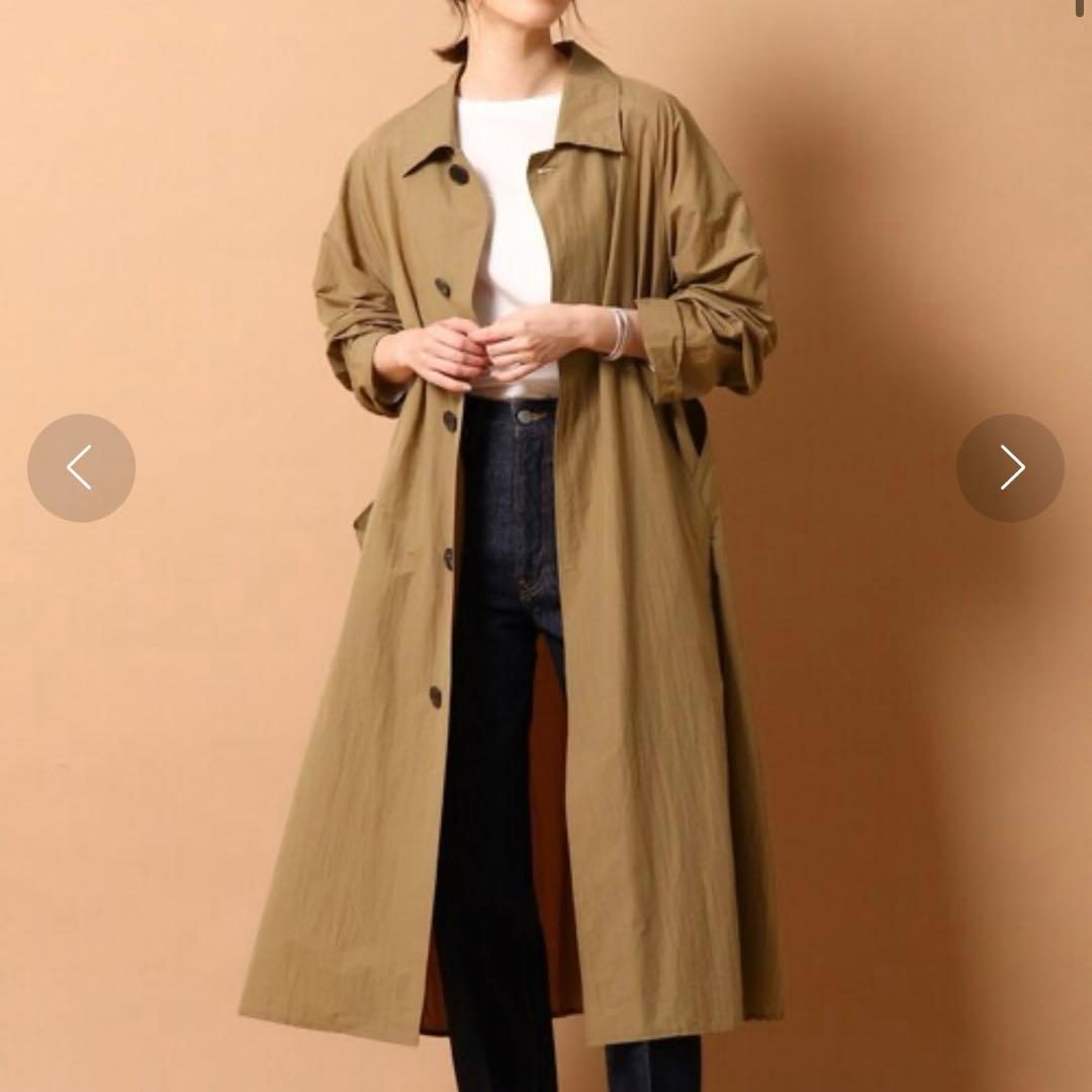美品✨21SS ティッカ ライトコート ベルト スプリング ゆったり 洗える F