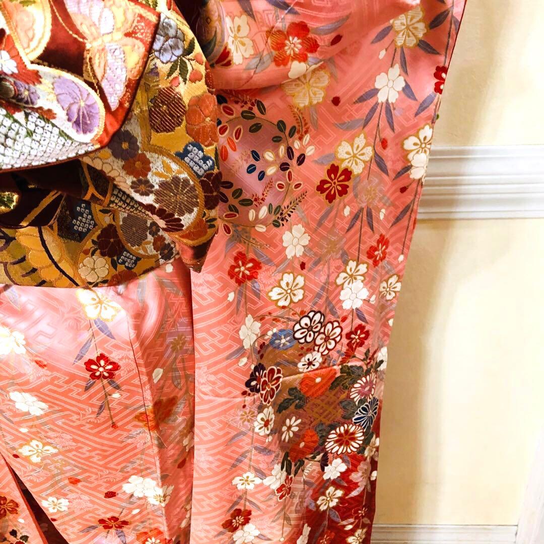 振袖正絹フルセット‼️豪華絢爛上質上品貴賓漂う古典柄⭐︎長襦袢付き⭐︎金駒金彩煌びやか