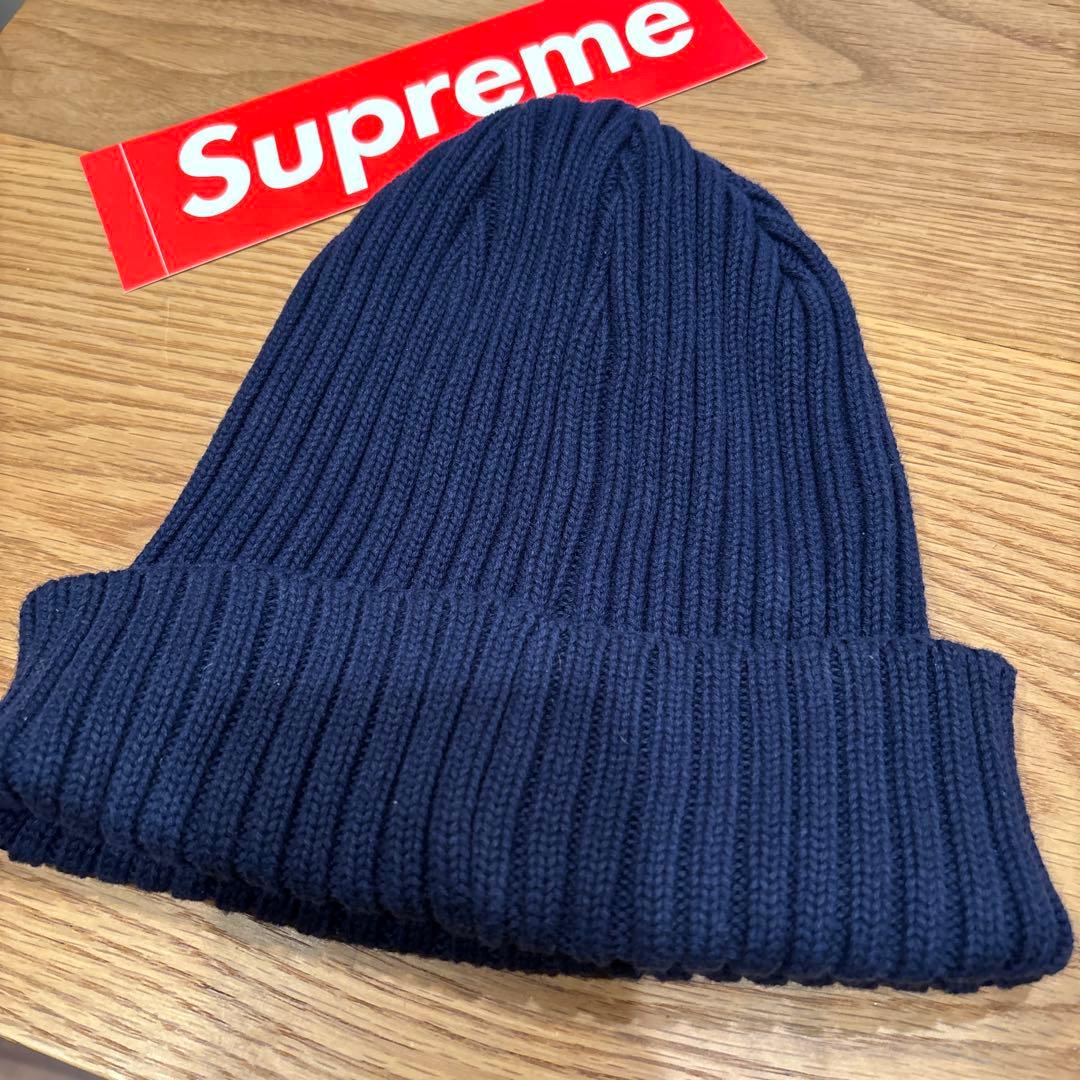 Supreme Overdyed Beanie NAVY ネイビー 紺 ニット帽