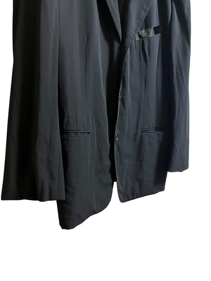 げ*ー様 90s comme des garcons エナメル切替 テーラードジ
