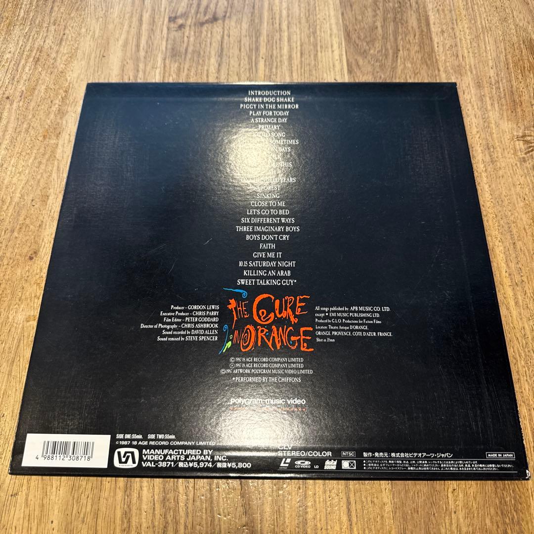 レア！「The Cure In Orange」LD日本盤 ザ・キュアー