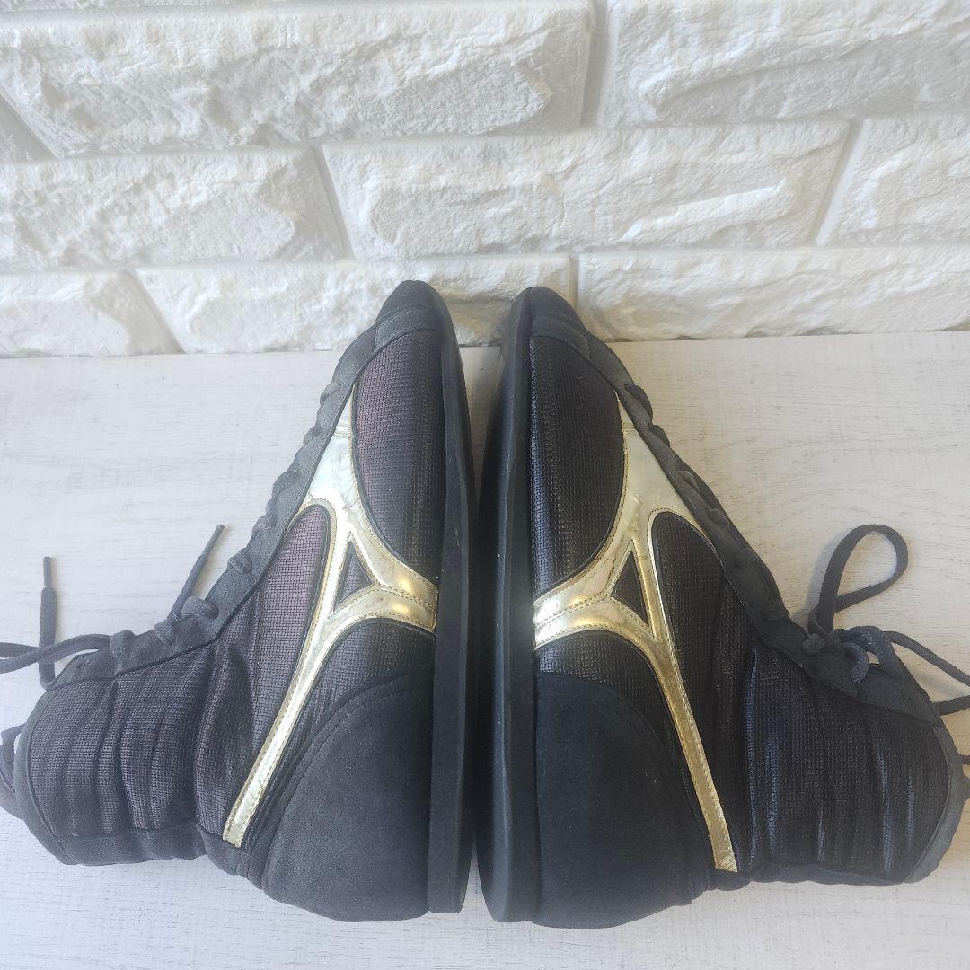 MIZUNO ボクシングシューズ 25cm BLACK GOLD