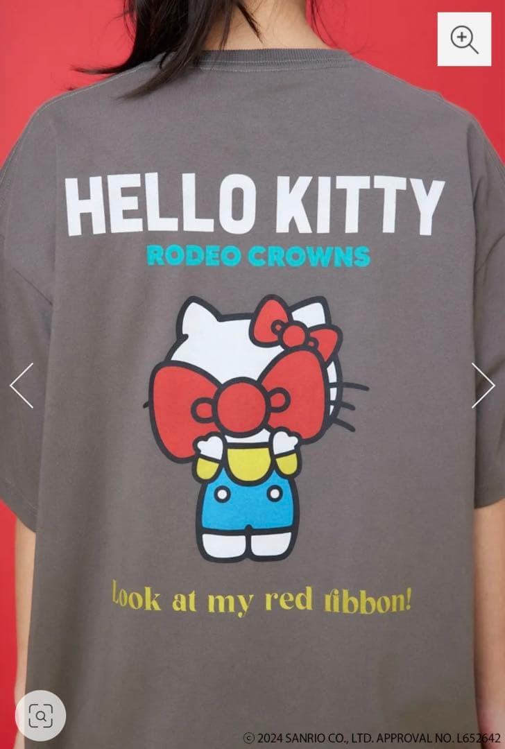 ロデオクラウンズ　HK)HIDDEN RIBBON KITTY Tシャツ