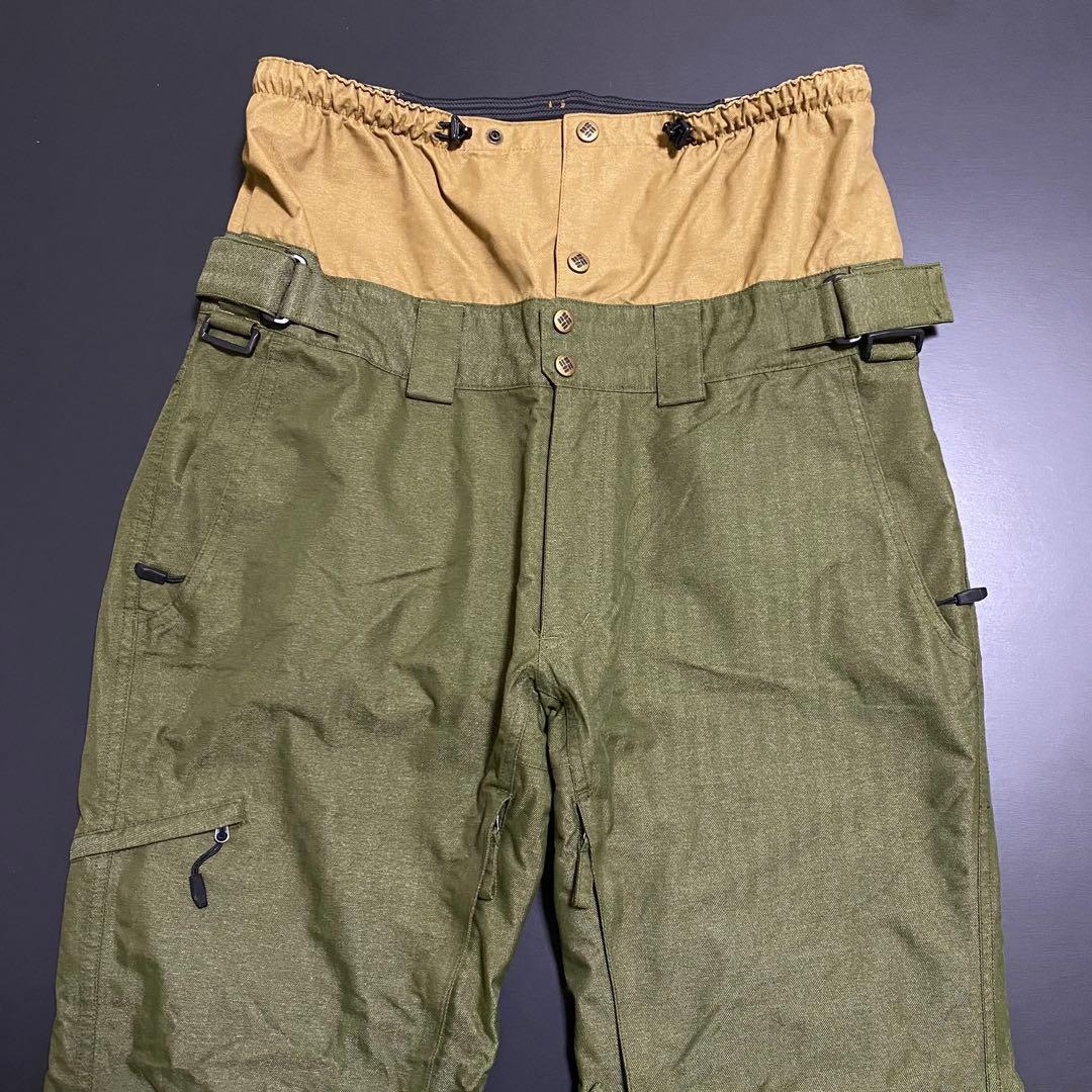 こ*た様 極美品 Columbia スノーボードパンツ 裏起毛 オリーブ メンズ