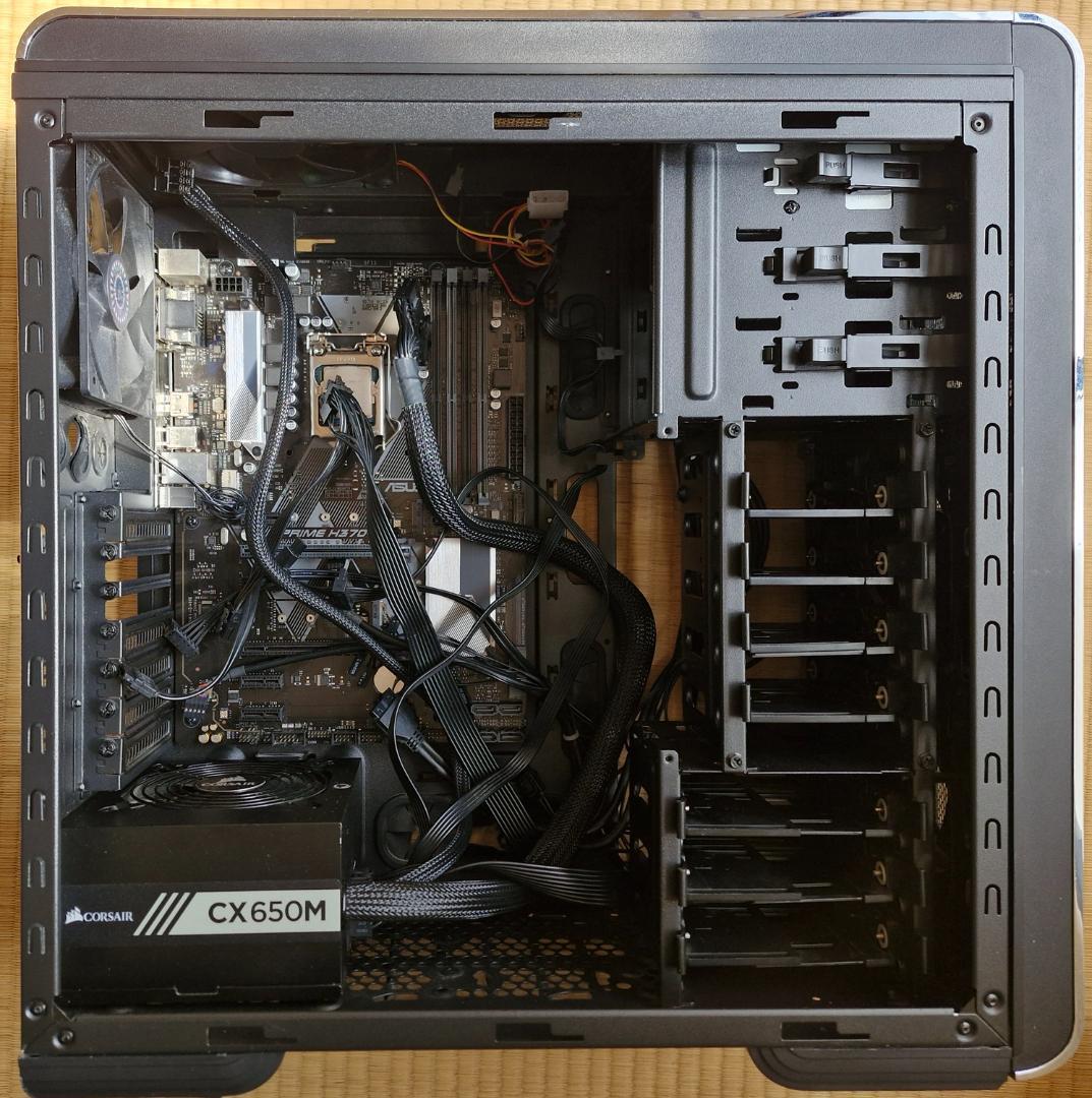 ASUS H370-A マザーボード + Intel i7 + 電源+ Case