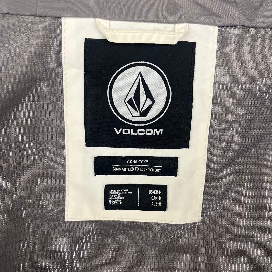 VOLCOM スノボウェアGORE-TEX ホワイトジャケット M