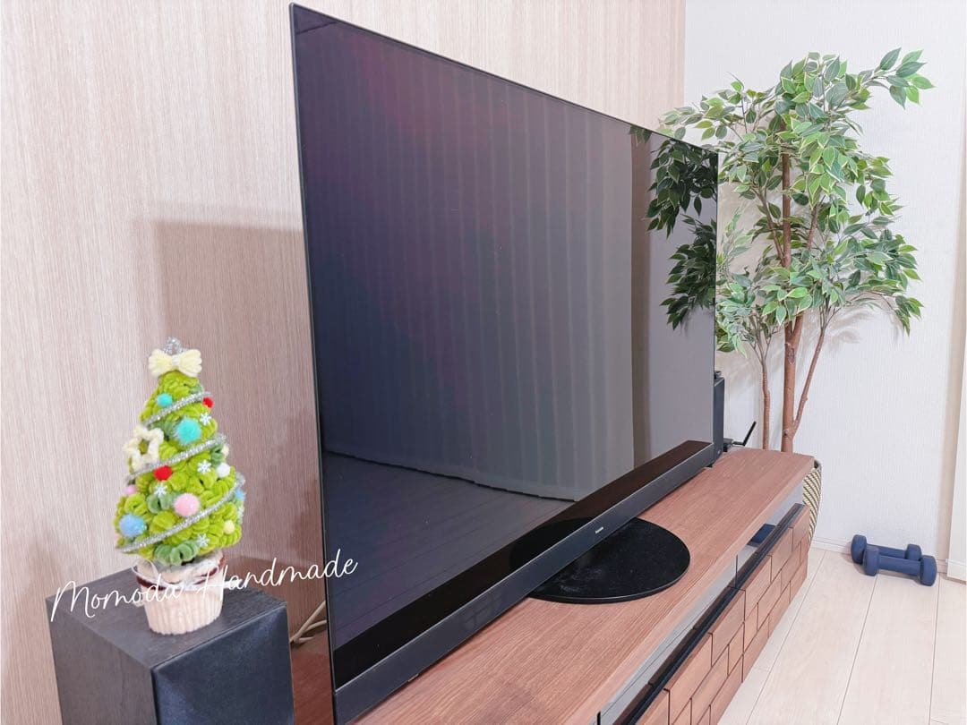 ＊匿名ちゃん＊サンタスクリスマスリースとクリスマスツリーの鉢植え3点セット