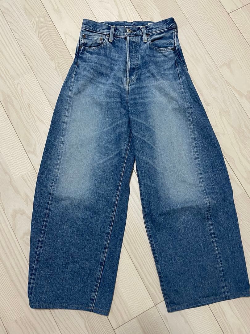 hyke ハイク　バレルレッグ　デニム　ジーンズ　1