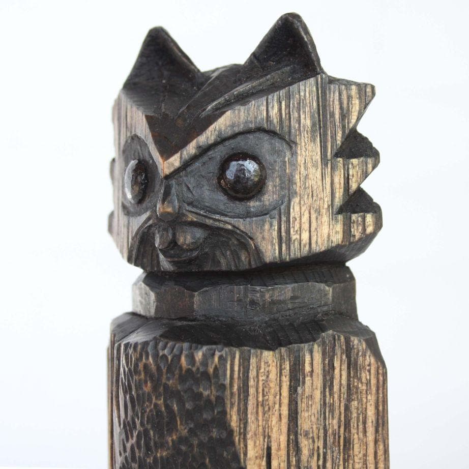 円空仏　猫如来・猫護法神セット