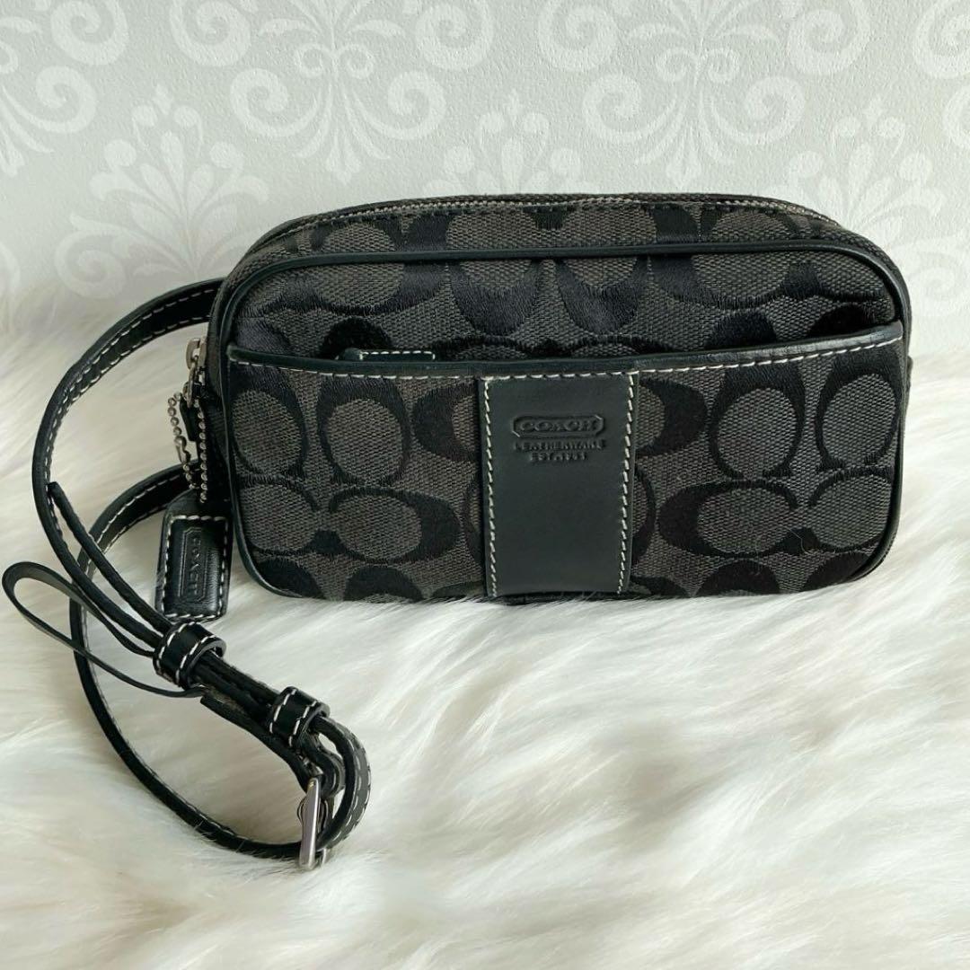 COACHコーチシグネチャー ウエストバッグ サコッシュ ボディバッグ 肩掛け