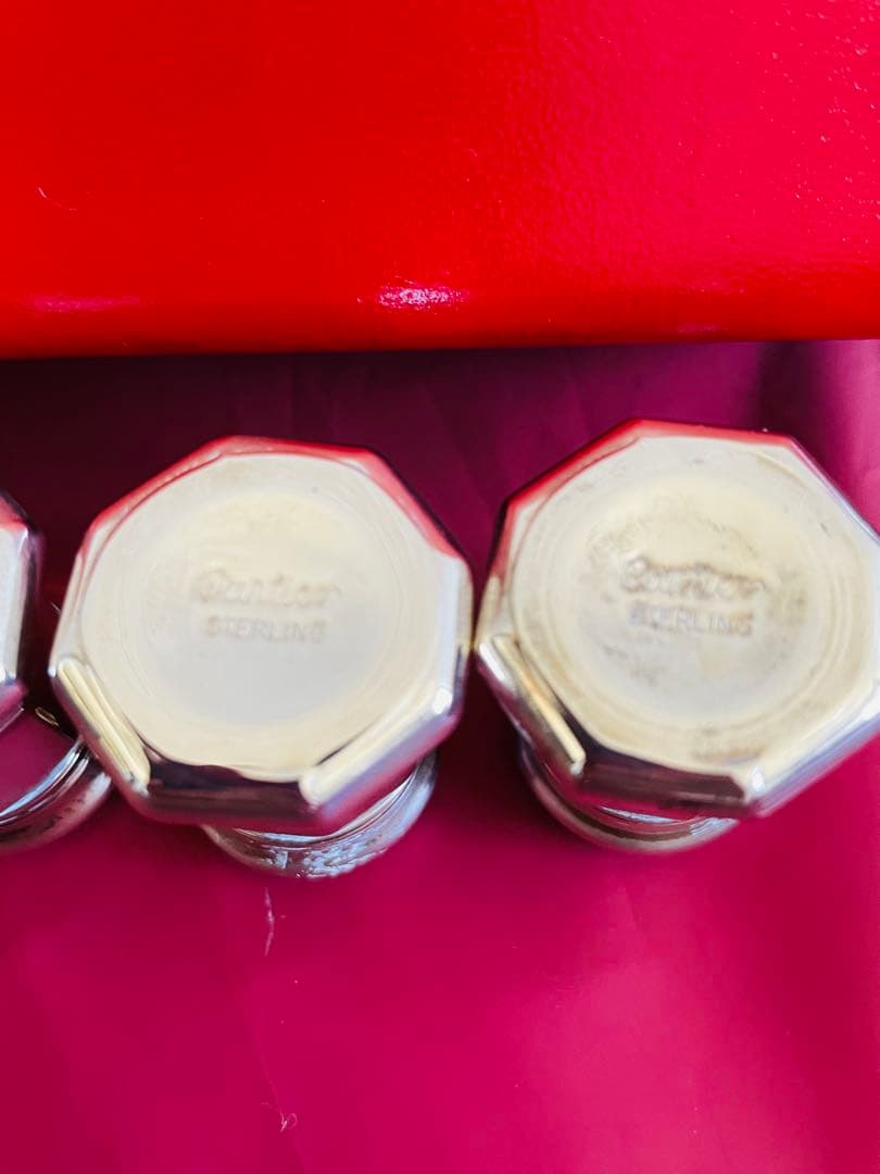Cartier スターリングシルバー卓上スパイス4個セット