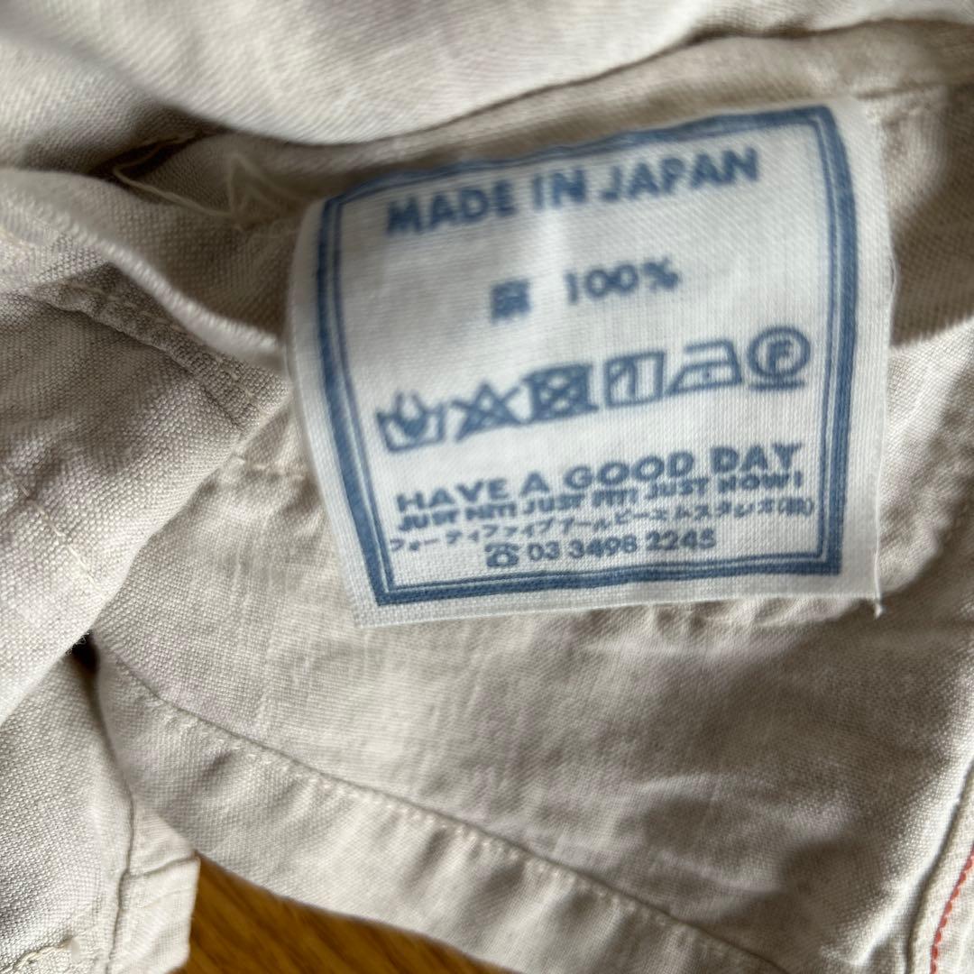 45Rジャケット　リネン100%新品同様