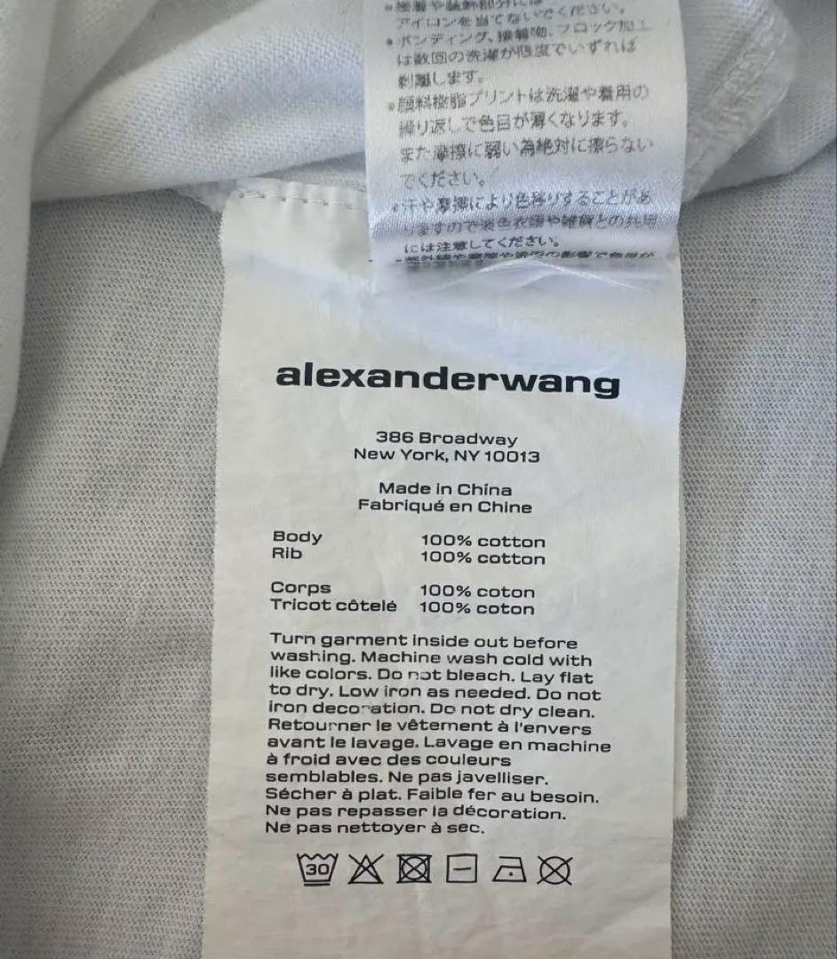 ★alexander wang アレキサンダーワン　Tシャツ　白　XSサイズ