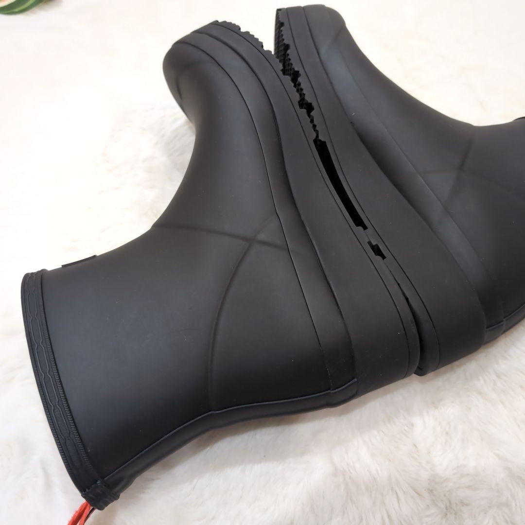 美品 ハンター ショートブーツ 23.5 ブラック 長靴