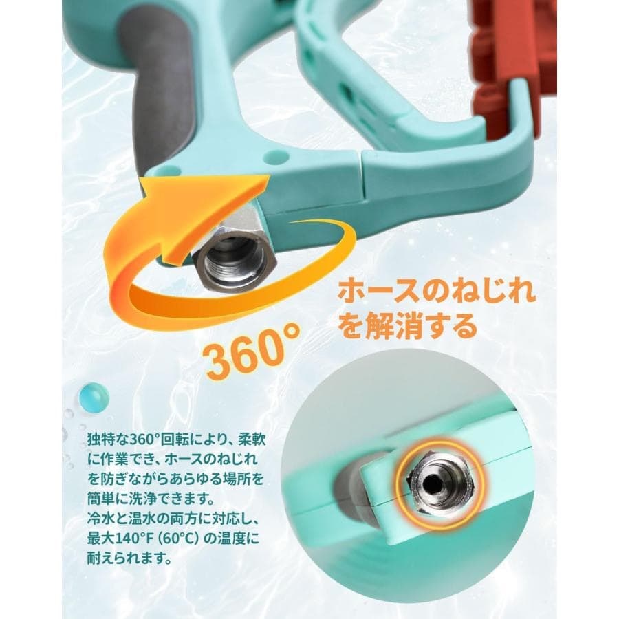 Kareyou真鍮ショートガン5000PSI ケルヒャーノズル エンジン 電動高