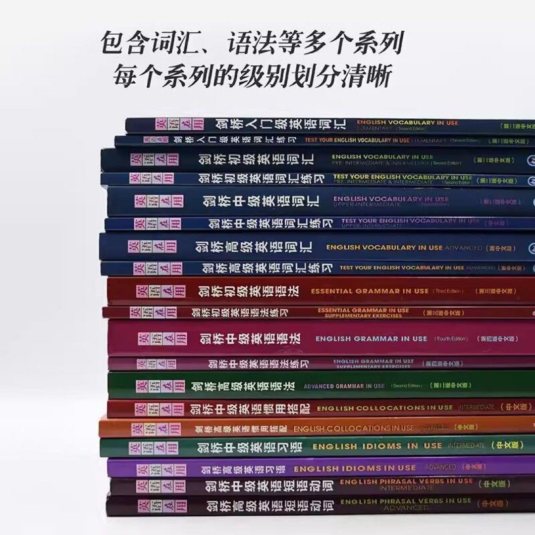 剑桥英语在用丛书套装(中文版共19册)English in use中国人向け