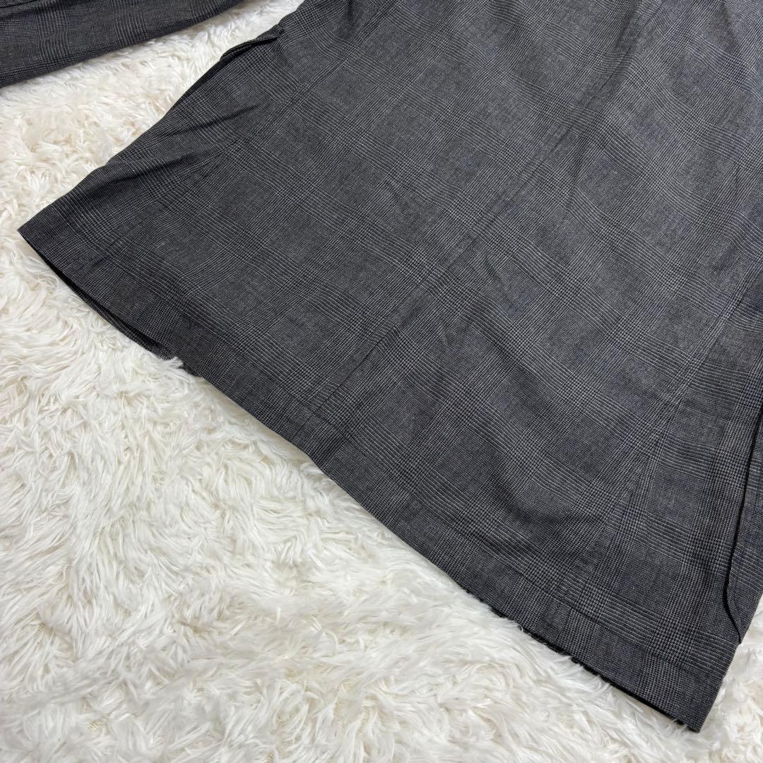 美品/リネン混★ ビームスプラス テーラードジャケット グレンチェック 20SS