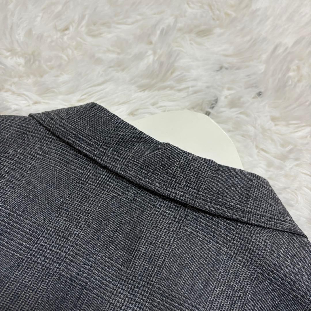 美品/リネン混★ ビームスプラス テーラードジャケット グレンチェック 20SS