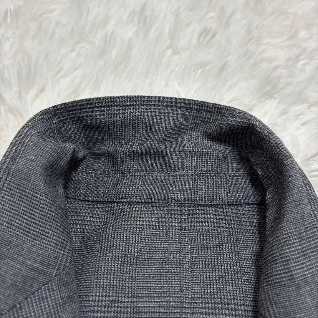 美品/リネン混★ ビームスプラス テーラードジャケット グレンチェック 20SS