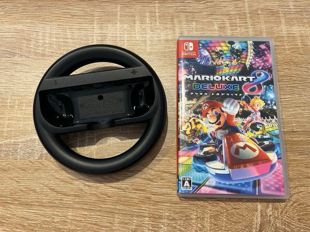 【中古】Nintendo Switch 旧モデル／グレー　マリオカート8