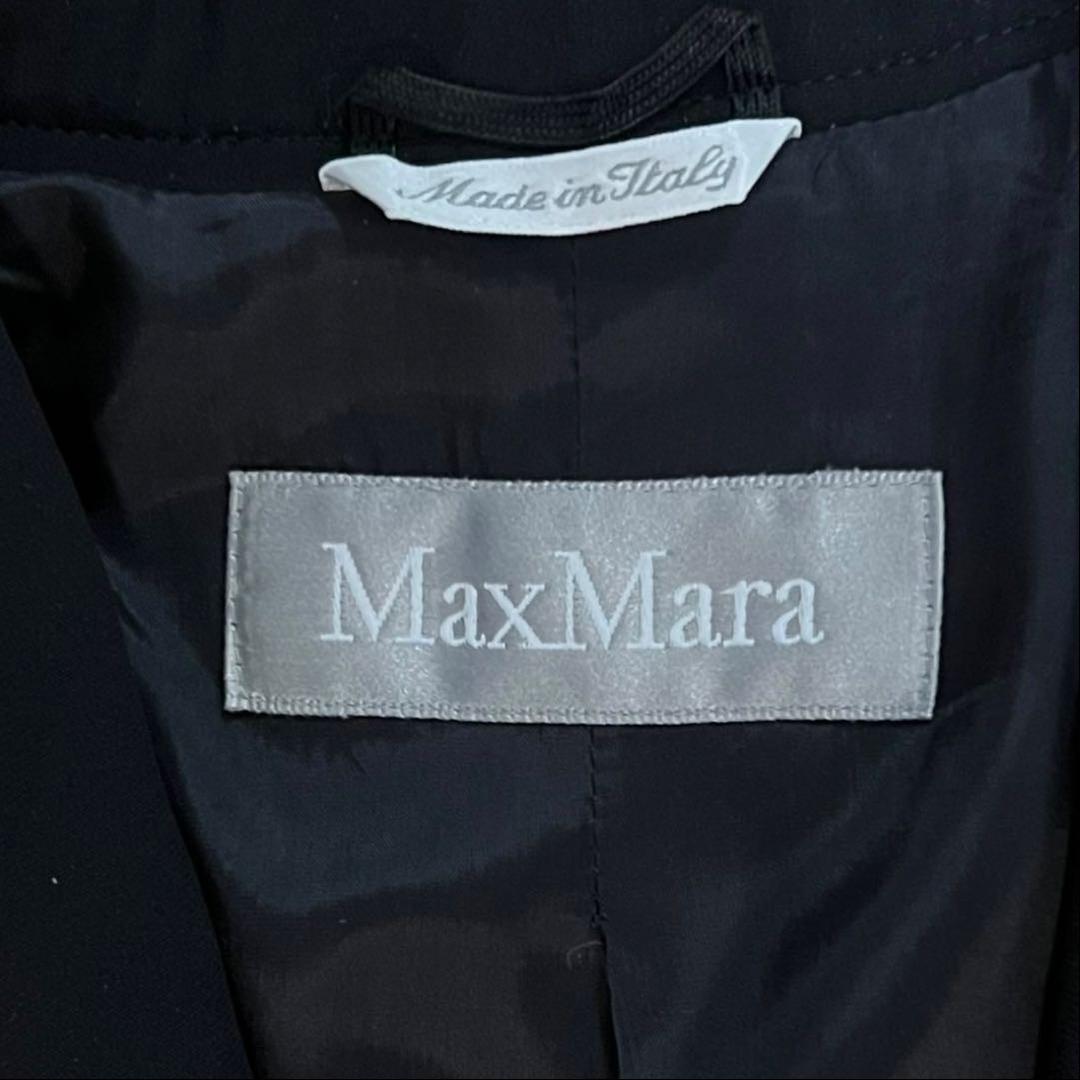 ★極美品★ MaxMara シルバータグ 黒ジャケット 38 入学式に　春秋