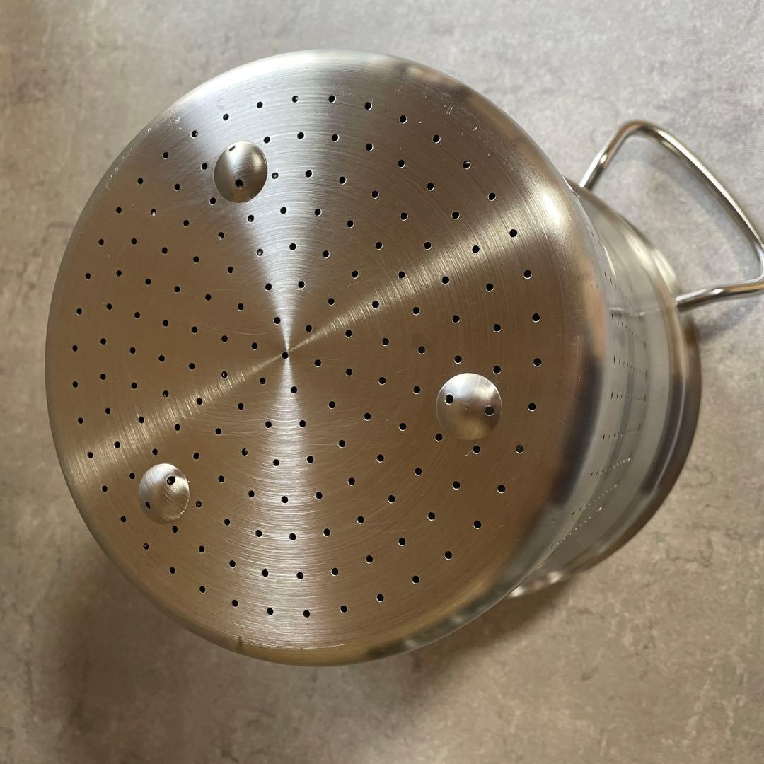 フィスラー (Fissler) パスタ鍋 ステンレス 両手鍋20cm