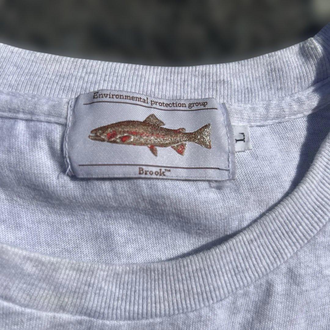 即完品 size L Brook 魚 シティーボーイ Tシャツ 杢グレー