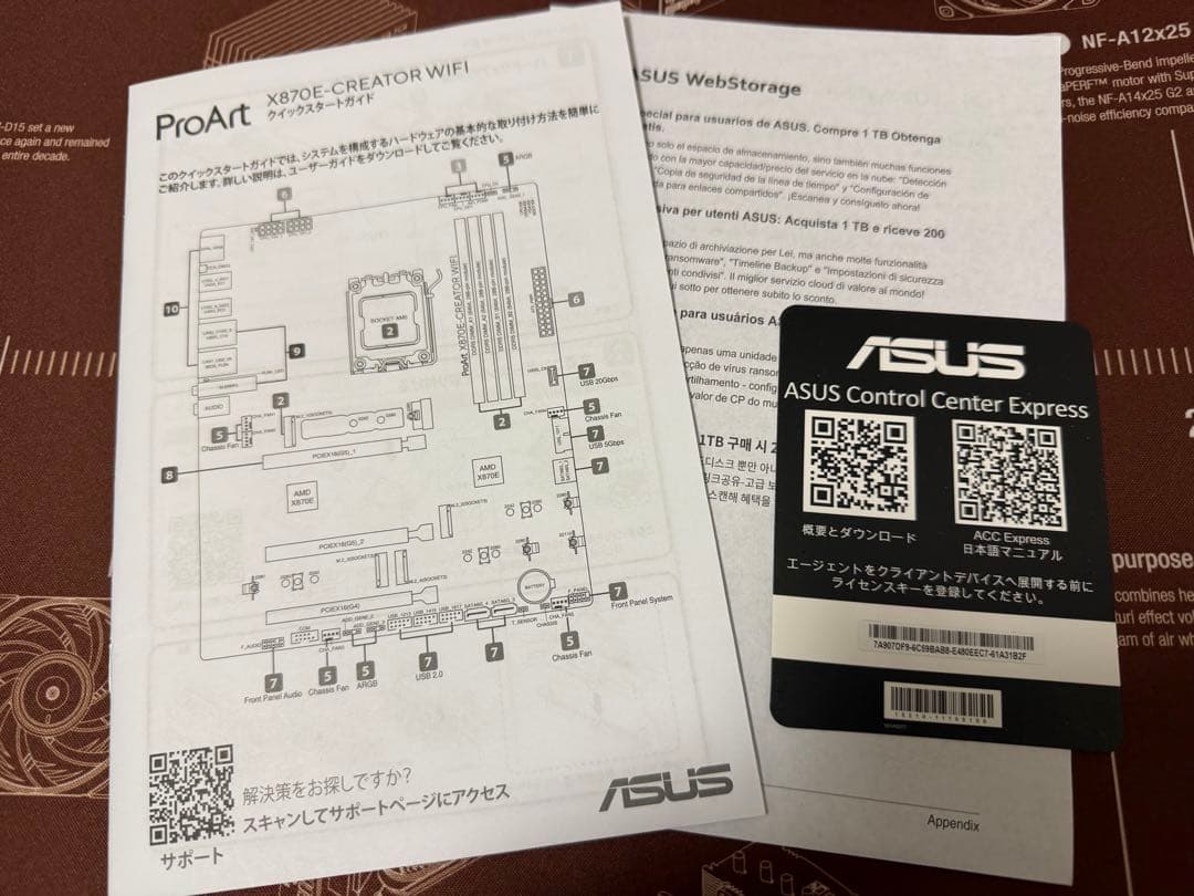 マザーボード ASUS ProArt X870E-CREATOR WIFI
