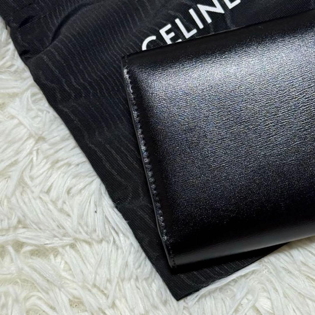 新品未使用✨ CELINE セリーヌ　トリオンフ　三つ折り財布　ブラック