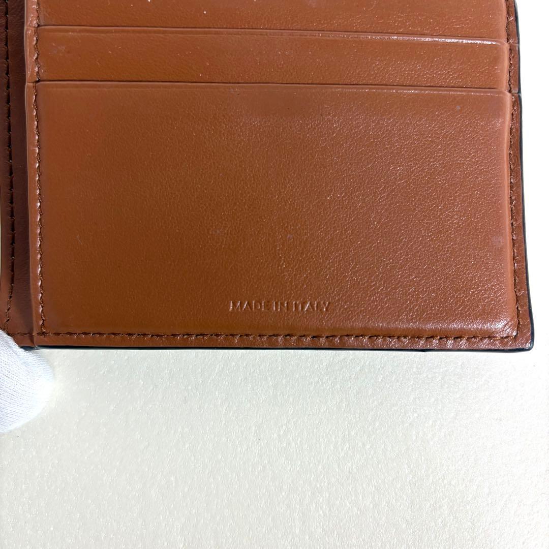 付属品CELINE トリオンフ スモール フラップ ウォレット 三つ折り タン